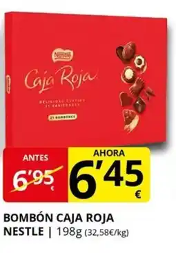 Supermercados MAS NESTLE Bombón caja roja oferta