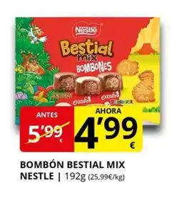 Supermercados MAS NESTLE Bombón bestial mix oferta