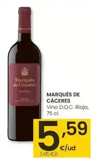 Eroski Marqués de cáceres - vino d.o.c. rioja oferta