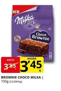 Supermercados MAS MILKA Brownie choco oferta