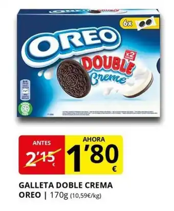 Supermercados MAS OREO Galleta doble crema oferta