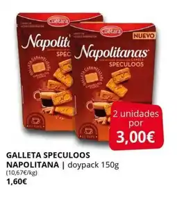 Supermercados MAS CUETARA Galleta speculoos napolitana oferta