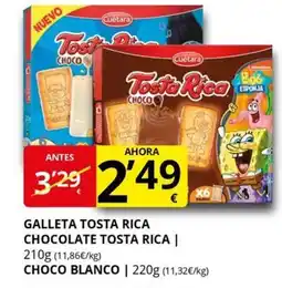 Supermercados MAS CUETARA Galleta tosta rica chocolate tosta rica oferta
