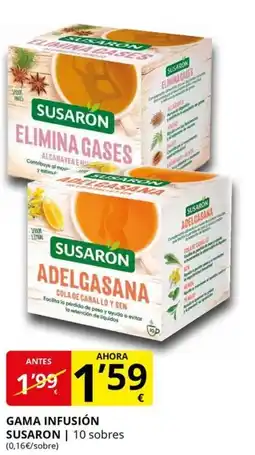 Supermercados MAS SUSARON Gama infusión oferta