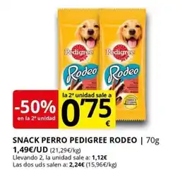 Supermercados MAS PEDIGREE Rodeo snack perro oferta