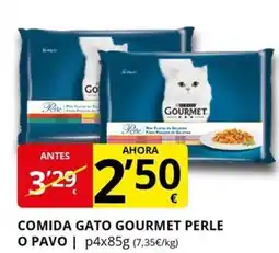 Supermercados MAS Comida gato gourmet perle o pavo oferta