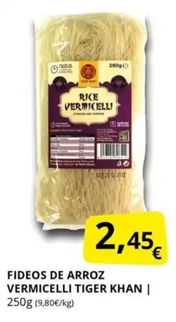 Supermercados MAS Fideos de arroz vermicelli tiger khan oferta