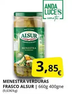 Supermercados MAS ALSUR Menestra verduras frasco oferta
