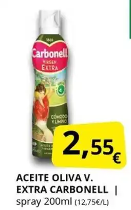 Supermercados MAS CARBONELL Aceite oliva v. extra oferta