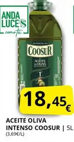Supermercados MAS COOSUR Aceite oliva intenso oferta