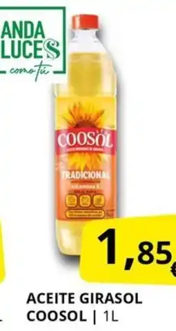 Supermercados MAS COOSOL Aceite girasol oferta