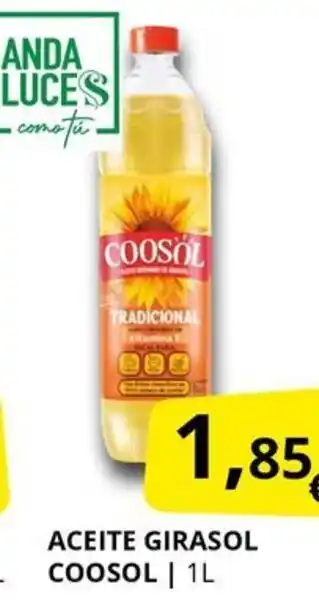 Supermercados MAS COOSOL Aceite girasol oferta