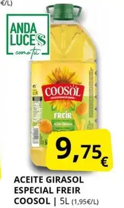 Supermercados MAS COOSOL Aceite girasol especial freir oferta