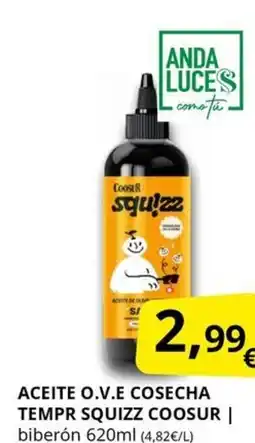 Supermercados MAS COOSUR Aceite o.v.e cosecha tempr squizz oferta