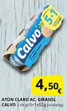Supermercados MAS CALVO Atún claro ac. girasol oferta