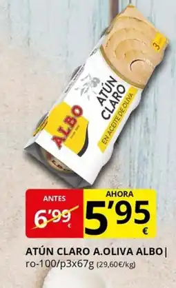 Supermercados MAS ALBO Atún claro a.oliva oferta