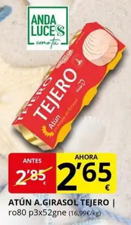 Supermercados MAS TEJERO Atún a.girasol oferta