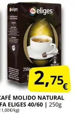 Supermercados MAS IFA ELIGES Café molido natural 40/60 oferta