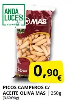 Supermercados MAS Picos camperos c/ aceite oliva mas oferta