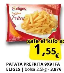 Supermercados MAS IFA ELIGES Patata prefrita 9x9 oferta