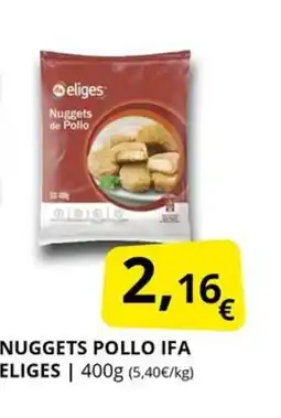 Supermercados MAS NIFA ELIGES uggets pollo oferta