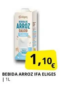 Supermercados MAS IFA ELIGES Bebida arroz oferta
