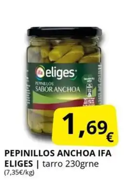Supermercados MAS IFA ELIGES Pepinillos anchoa oferta