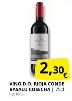 Supermercados MAS Vino d.o. rioja conde basalu cosecha oferta