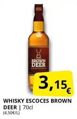 Supermercados MAS BROWN DEER Whisky escoces oferta