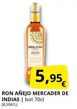 Supermercados MAS Ron añejo mercader de indias oferta