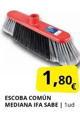 Supermercados MAS IFA SABE Escoba común mediana oferta