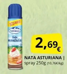 Supermercados MAS ASTURIANA Nata oferta