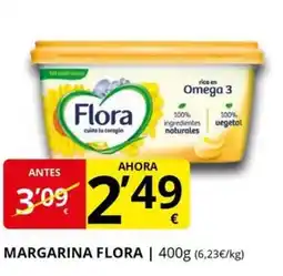 Supermercados MAS FLORA Margarina oferta