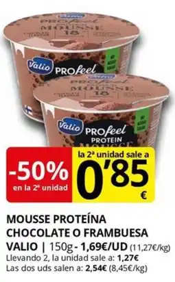 Supermercados MAS VALIO Chocolate o frambuesa oferta