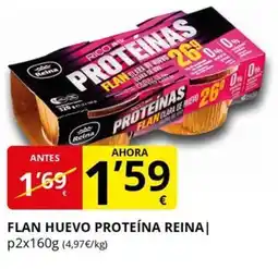 Supermercados MAS REINA Flan huevo proteína oferta