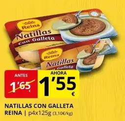 Supermercados MAS REINA Natillas con galleta oferta