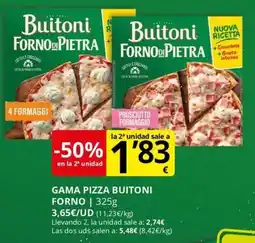 Supermercados MAS Gama pizza buitoni forno oferta