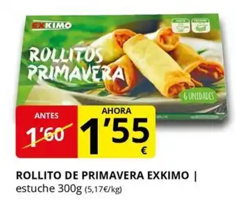 Supermercados MAS EXKIMO Rollito de primavera oferta