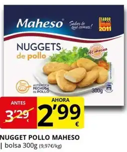 Supermercados MAS MAHESO Nugget pollo oferta