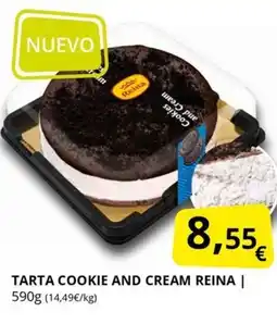 Supermercados MAS REINA Tarta cookie and cream oferta