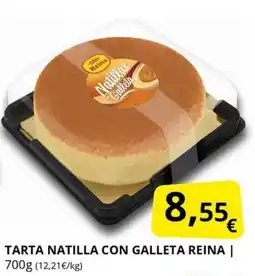 Supermercados MAS REINA Tarta natilla con galleta oferta