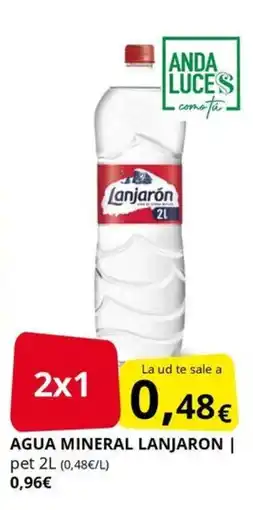 Supermercados MAS LANJARON Agua mineral oferta