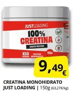 Supermercados MAS JUST LOADING Creatina monohidrato oferta
