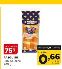 Alimerka PASQUIER Pan de leche oferta