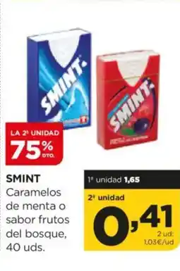 Alimerka SMINT Caramelos de menta o sabor frutos del bosque oferta