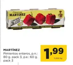Alimerka MARTÍNEZ Pimientos enteros oferta