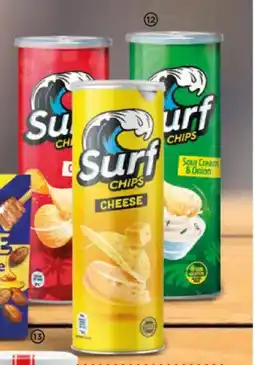 Alimerka SURF Chips cheese, original, o sour cream & onion, oferta