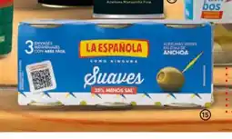 Alimerka LA ESPAÑOLA Aceitunas suaves rellenas de anchoa oferta