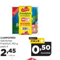 Alimerka CAMPOFRÍO Salchichas Frankfurt oferta