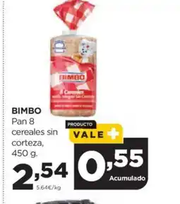Alimerka BIMBO Pan 8 cereales sin corteza oferta